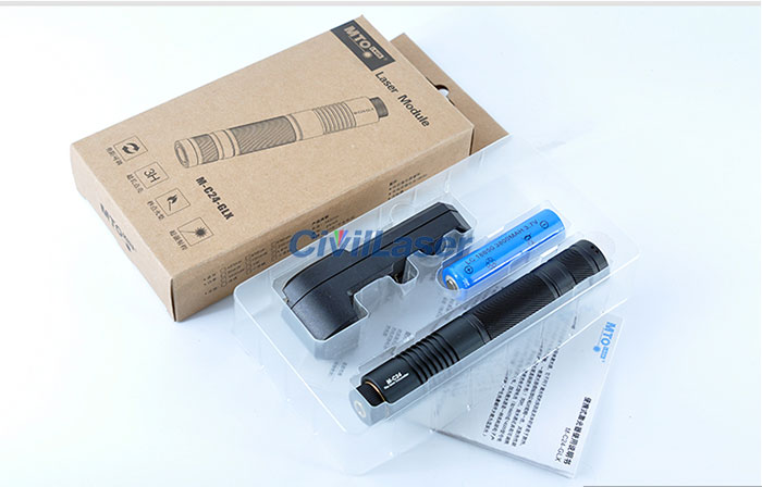Mobile Operation Without External Power Supply 450nm 1W 1.6W Foucs Adjustable Blue Laser Module Dot